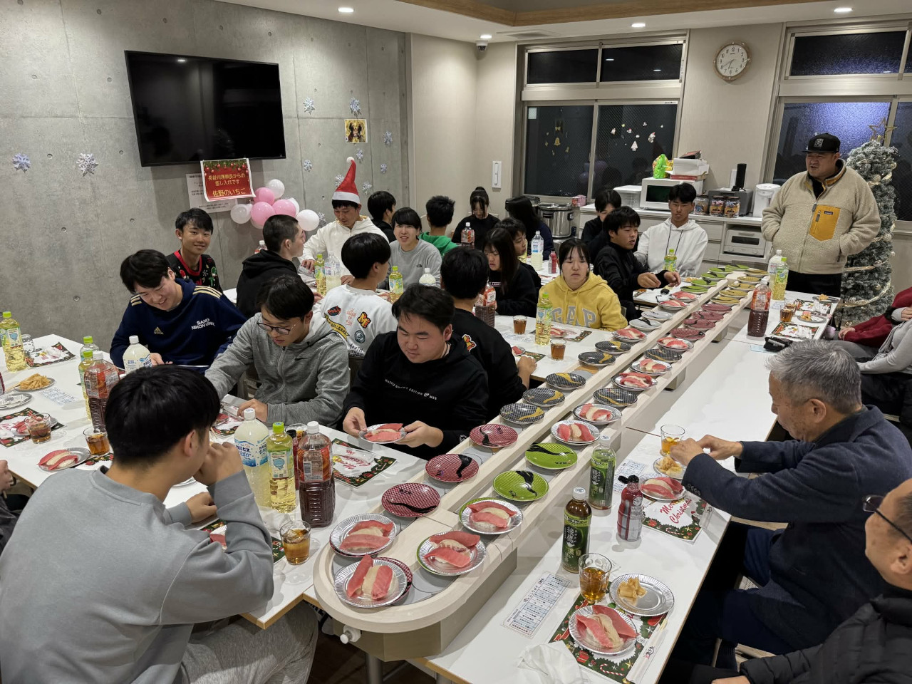寮生交流イベント 銚子丸すしパーティ